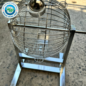 Lồng cầu quay xổ sổ sự kiện, lô tô inox cao cấp PHÚC HƯNG PHÁT SG kích thước 30cm,35cm....