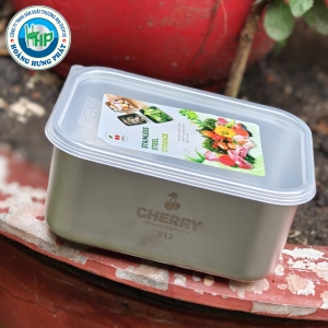 HỘP ĐỰNG THỰC PHẨM CHERRY INOX 304 LÒNG SÂU CÓ NẮP – 1.2L, 2.2L, 3.6L
