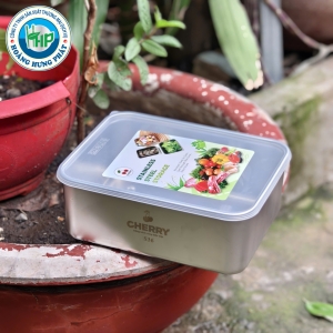 HỘP ĐỰNG THỰC PHẨM CHERRY INOX 304 LÒNG SÂU CÓ NẮP – 1.2L, 2.2L, 3.6L