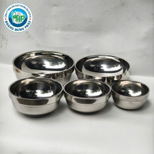 TÔ CHÉN CƠM INOX HÀN QUỐC CHERRY VÂN TRƠN – NHIỀU KÍCH THƯỚC, SÁNG ĐẸP, TIỆN DỤNG