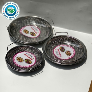 KHAY ĐA NĂNG TITHAFAC DẠNG TRÒN INOX – SIZE 20CM, 24CM, 26CM, CÓ TAY CẦM