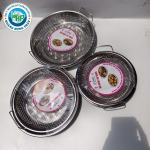 KHAY ĐA NĂNG TITHAFAC DẠNG TRÒN INOX – SIZE 20CM, 24CM, 26CM, CÓ TAY CẦM