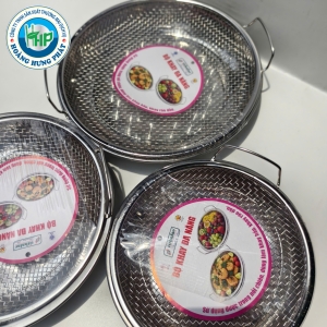 KHAY ĐA NĂNG TITHAFAC DẠNG TRÒN INOX – SIZE 20CM, 24CM, 26CM, CÓ TAY CẦM