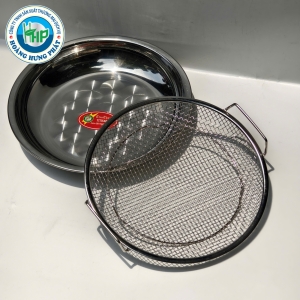 KHAY ĐA NĂNG TITHAFAC DẠNG TRÒN INOX – SIZE 20CM, 24CM, 26CM, CÓ TAY CẦM
