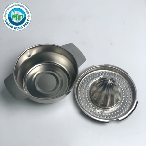 DỤNG CỤ VẮT CAM INOX CHERRY – VẮT CAM, CHANH, QUÝT THỦ CÔNG, CÓ KHAY LỌC VÀ CỐC HỨNG NƯỚC