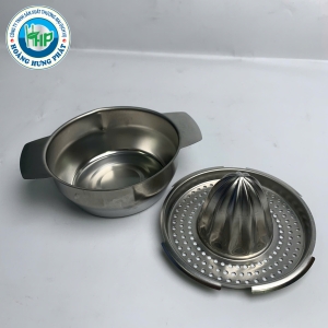 DỤNG CỤ VẮT CAM INOX CHERRY – VẮT CAM, CHANH, QUÝT THỦ CÔNG, CÓ KHAY LỌC VÀ CỐC HỨNG NƯỚC