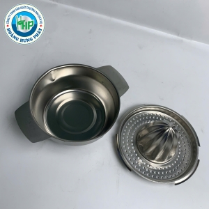 DỤNG CỤ VẮT CAM INOX CHERRY – VẮT CAM, CHANH, QUÝT THỦ CÔNG, CÓ KHAY LỌC VÀ CỐC HỨNG NƯỚC