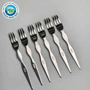 BỘ NĨA KÈM ĐẾ INOX CHERRY – 6 NĨA MINI INOX 304, NHỎ GỌN, SANG TRỌNG