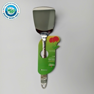 SẠN INOX CHERRY CÁN KHẮC HOA 7CM – SẠN LIỀN VÀ SẠN LỖ, DÀI 27CM
