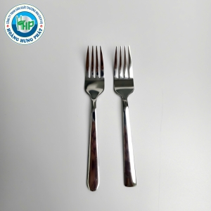 NĨA ĂN INOX CHERRY 14CM – ĐẦU VUÔNG, ĐẦU TRÒN, 4 RĂNG