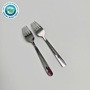 NĨA ĂN INOX CHERRY 14CM – ĐẦU VUÔNG, ĐẦU TRÒN, 4 RĂNG