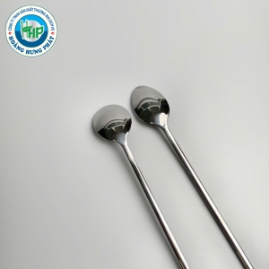 MUỖNG INOX ĐÁ CHANH CHERRY CÁN DÀI – ĐẦU TRÒN, ĐẦU NHỌN, TIỆN LỢI PHA CHẾ