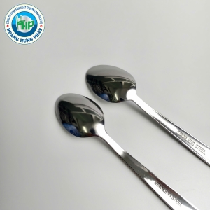 MUỖNG INOX CHERRY 14CM – CÁN VUÔNG & CÁN TRÒN, MUỖNG TRÁNG MIỆNG TIỆN DỤNG