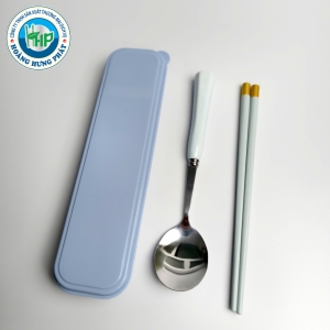 BỘ MUỖNG ĐŨA INOX TRÒN CHERRY C4594 KÈM HỘP – GỌN NHẸ, TIỆN MANG THEO