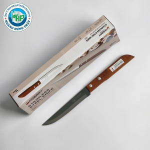 DAO GỌT INOX CÁN GỖ MŨI NHỌN CHERRY 501 – DÀI 23.5CM, NHỎ GỌN, TIỆN DỤNG