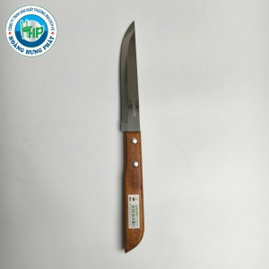 DAO GỌT INOX CÁN GỖ MŨI NHỌN CHERRY 501 – DÀI 23.5CM, NHỎ GỌN, TIỆN DỤNG