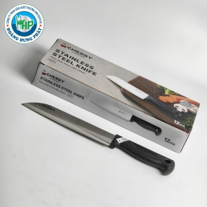 DAO THÁI INOX CÁN NHỰA CHERRY 477 – LƯỠI 17CM, TỔNG DÀI 28.5CM