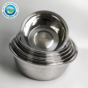 THAU SÂU INOX CHERRY CAO CẤP – 6 KÍCH THƯỚC 22CM, 24CM, 26CM, 28CM, 30CM, 32CM