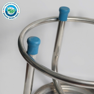 GHẾ ĐÔN INOX THẤP CÓ KIỀNG – MẶT TRÒN 28CM, CAO 31.5CM, CHẮC CHẮN, TIỆN DỤNG
