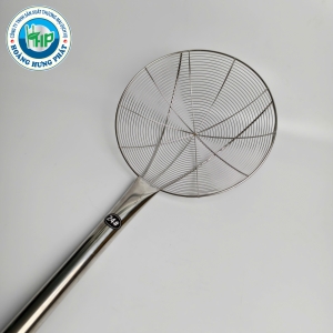 VỢT VÒNG INOX CÁN INOX CHERRY – SIZE 24CM, 26CM, 28CM, CÁN DÀI TIỆN DỤNG