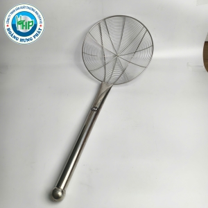 VỢT VÒNG INOX CÁN INOX CHERRY – SIZE 24CM, 26CM, 28CM, CÁN DÀI TIỆN DỤNG