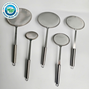 VỢT VỚT BỌT INOX CHERRY CÁN TRÒN – 5 KÍCH THƯỚC TỪ 8CM ĐẾN 16CM