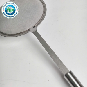 VỢT VỚT BỌT INOX CHERRY CÁN TRÒN – 5 KÍCH THƯỚC TỪ 8CM ĐẾN 16CM