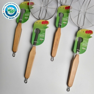 VỢT VÒNG CÁN GỖ CHERRY – VỢT VỚT ĐỒ CHIÊN, MÌ, BÚN, 4 KÍCH THƯỚC