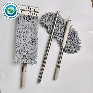 BỘ CÂY LAU ĐA NĂNG 2 ĐẦU SỢI CHENILLE – BẢN LAU DẸT 45X15CM, ĐẦU TRÒN TIỆN DỤNG