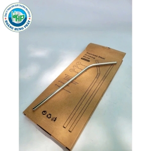 BỘ ỐNG HÚT INOX 304 CAO CẤP – 4 ỐNG THẲNG CONG KÈM CỌ VỆ SINH