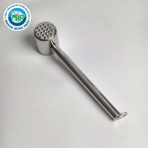 BÚA ĐẬP THỊT INOX 304 CHERRY CÁN TRÒN 25.8CM – DỤNG CỤ DẦN MỀM THỊT TIỆN LỢI