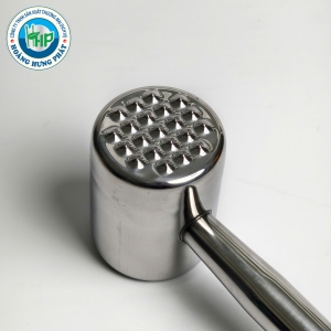 BÚA ĐẬP THỊT INOX 304 CHERRY CÁN TRÒN 25.8CM – DỤNG CỤ DẦN MỀM THỊT TIỆN LỢI