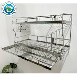 Kệ Chén Bát Trên Bồn Rửa Inox 304-2 Tầng Đa Năng, kệ chén thông minh trên chậu rửa đặt theo yêu cầu