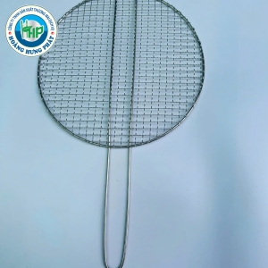 Vỉ lưới tròn nướng BBQ 201 PHÚC HƯNG PHÁT không gỉ kích thước đường kính miệng 30cm.