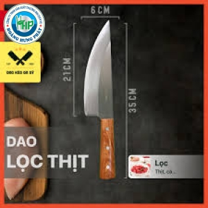 Dao Bầu Nhọn Cán Nhựa Lọc Thịt, Cá Thép Nhật Trắng 7 - Sắc Bén Bền Bỉ Nhiều Kích Cỡ