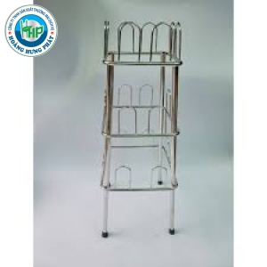 Kệ Để Dép Inox 3 Tầng – Chất Liệu 201 Bền Đẹp, Kích Thước 20x30x70cm, Treo Gọn Gàng Tiện Lợi