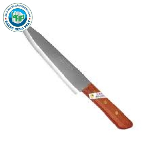 Dao Thái Kiwi & Kom Kom 288 Mũi Nhọn - Dao Nhà Bếp Cán Gỗ 32cm Lưỡi Thép - Hàng Thái Lan Chính Hãng