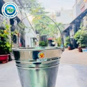 Xô Đá Inox Có Quai, Xô Đá Ướp Lạnh Cao Cấp TITHAFAC Đường Kính 25-27-30cm - Hàng Dày Dặn Chất Lượng