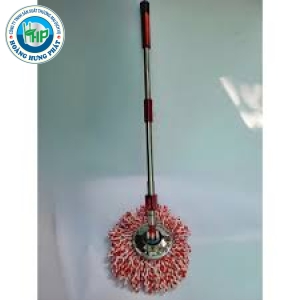 Cây lau nhà 360 rời mâm inox cao câp Goodlucky29 màu ngẫu nhiên bông thấm hút, cây tốt