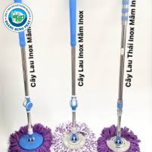 Cây Lau Nhà Thông Minh 360 Độ K30 Khóa Vặn Thân Inox Chắc Chắn - Chiều Dài Kèm Bông 140cm