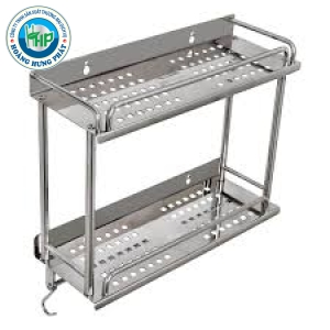 Kệ Inox Đựng Gia Vị Nhà Bếp, Kệ Đứng 2 Tầng Inox 201 Và 304 Kích Thước 30cmx50cm